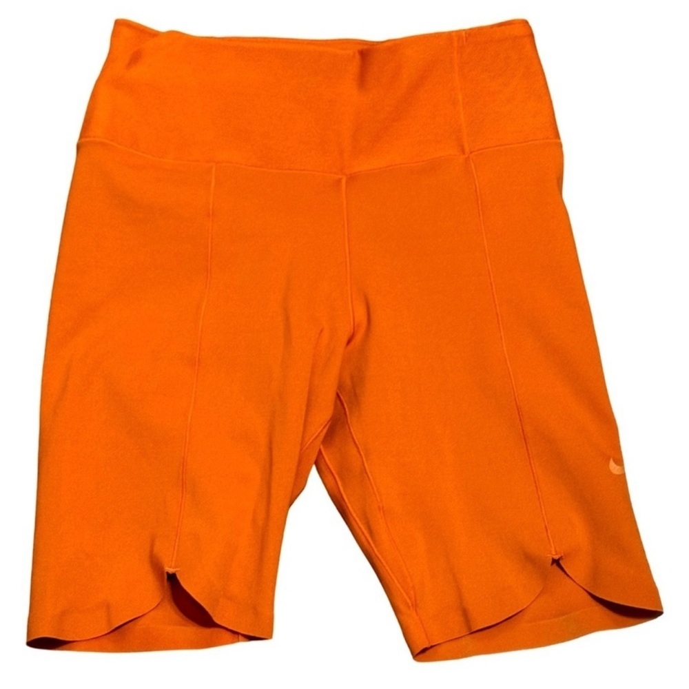 Orange Nike Biker Shorts